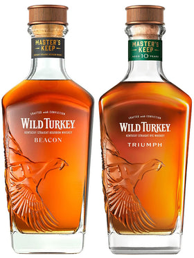 Wild Turkey Master's Keep Beacon + Triumph Bundle Kentucky Straight Bourbon & Rye Whiskey 2 x 750mL